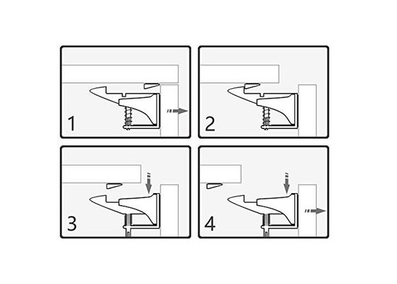 Infant / Child Safety Cabinet Locks Size 3.5*5*7CM Hidden And Safe