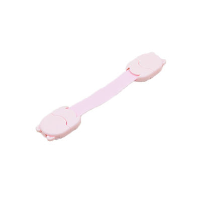 Pink Color ABS Child Drawer Cover Lock 20*3.5*1cm